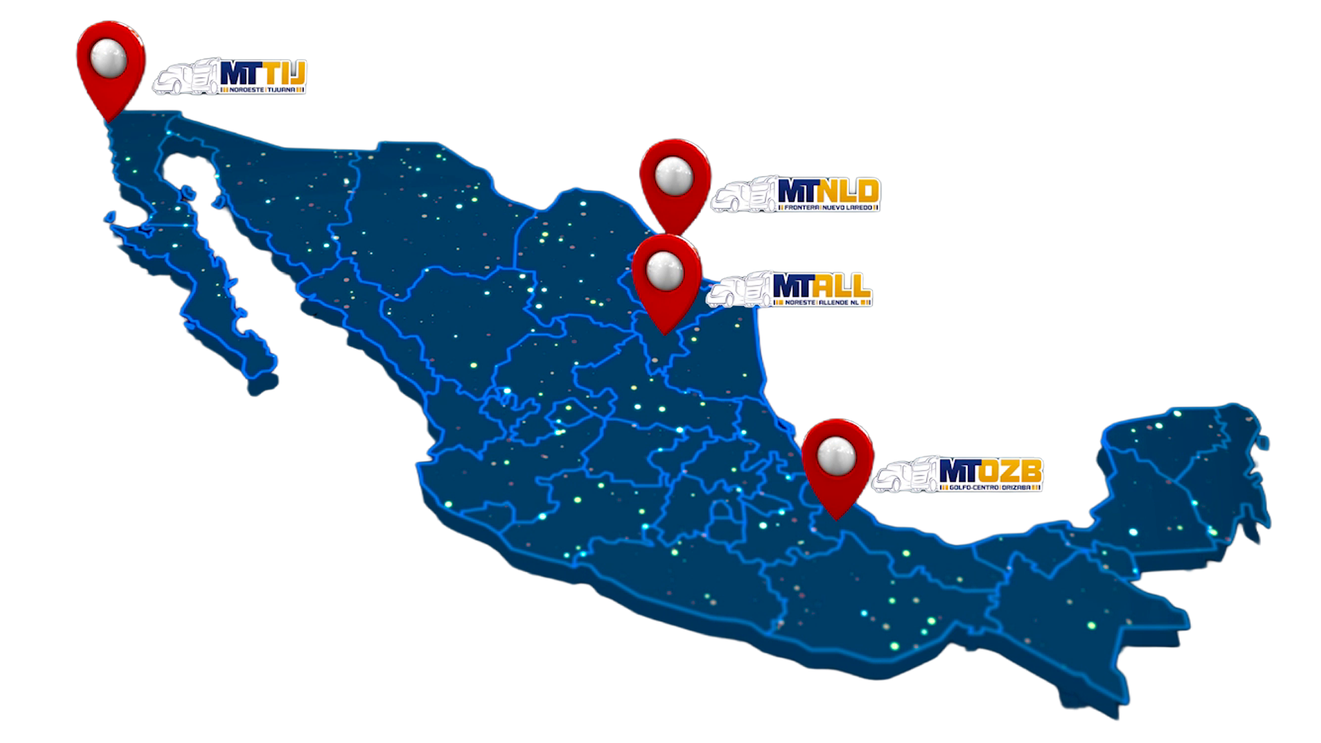 MT México — MAPA SEDES MT MX